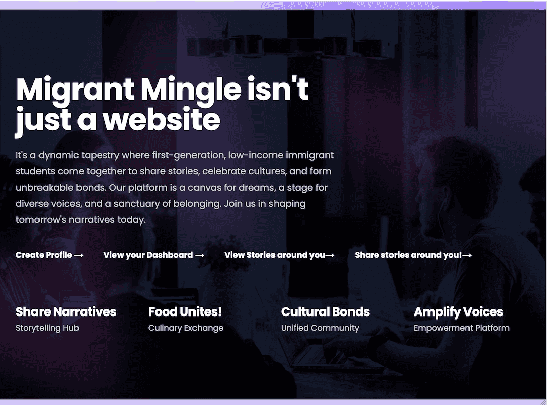 Migrant Mingle: Social Network / Hackathon Entry preview